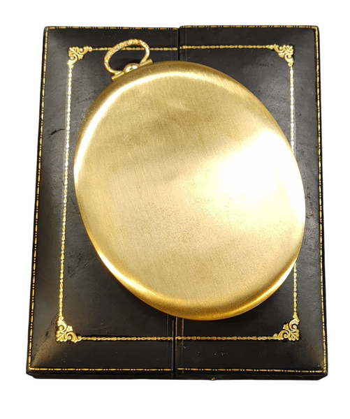 Antique Miniature Portrait Photo Frame Pendant Gold Plated With Case