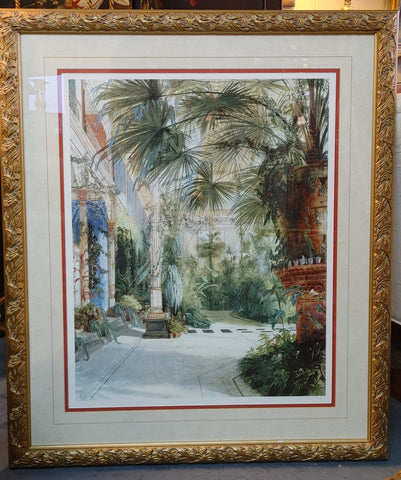 The Palm House Print by Carl Blechen Tropical Print