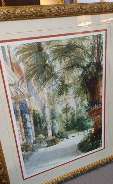 The Palm House Print by Carl Blechen Tropical Print