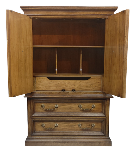 White of Mebane Walnut Italian Provincial Wardrobe Chest 20th Century