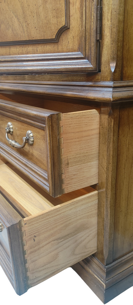 White of Mebane Walnut Italian Provincial Wardrobe Chest 20th Century