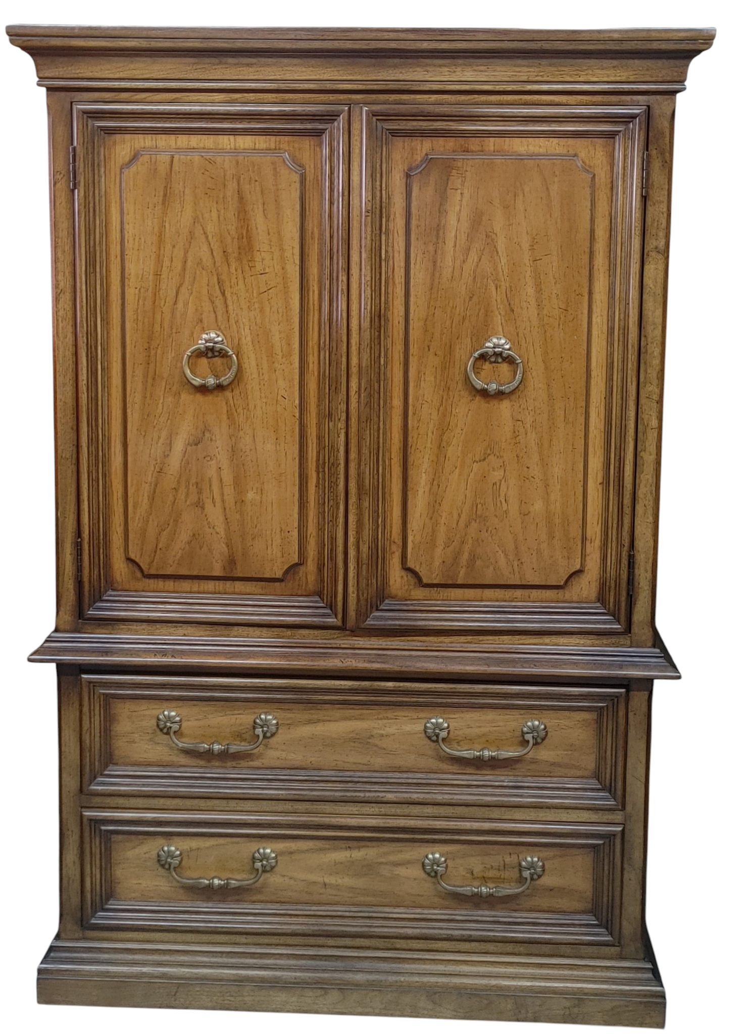 White of Mebane Walnut Italian Provincial Wardrobe Chest 20th Century