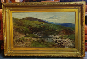 Signed Scottish Highlands Oil Painting John Smart 1885