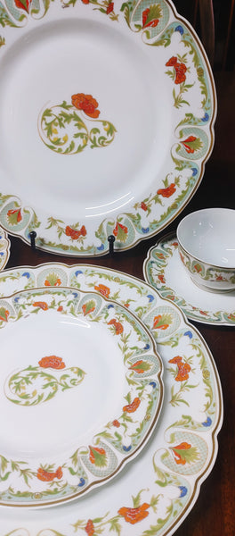 "Chantoung" by Charles F Haviland Limoges Porcelain Tableware 5-pc
