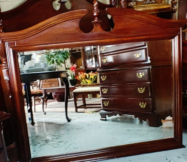 Chippendale Style Long Dresser & Mirror Sumter Cabinet Compamy