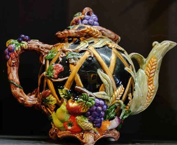 Fitz & Floyd Inspired Ceramic Teapot