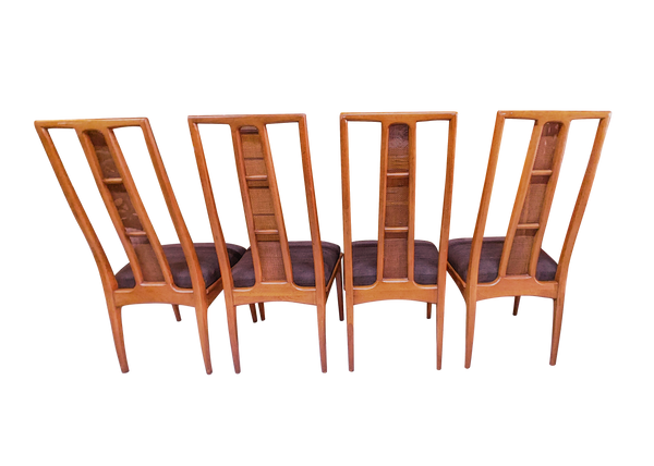 Vintage Mid Century Modern MCM Danish Style Dining Table and Chairs Dinette 5 pc