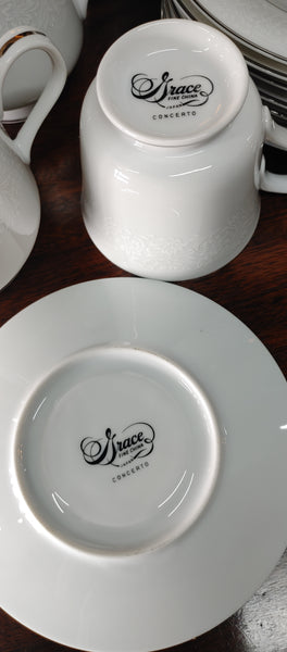 Concerto China by Grace Japan 62 Pieces 8 Place Settings