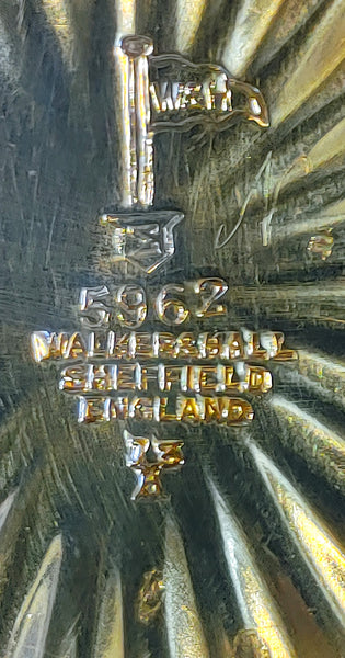 Walker & Hall Sheffield Silver Plated Swing Handle Basket on Pedestal