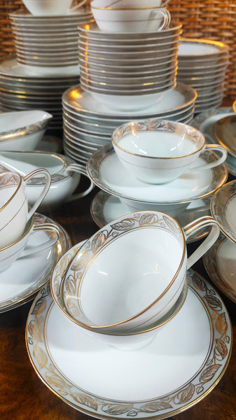 Greta by Noritake Dinnerware China 1950s Japan Service for 11 -  88 pcs