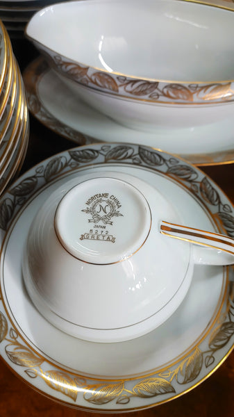 Greta by Noritake Dinnerware China 1950s Japan Service for 11 -  88 pcs