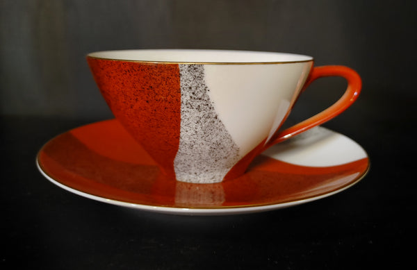 MCM Scarlet by Noritake Coffee Tea Cups and Saucers - 11 pcs