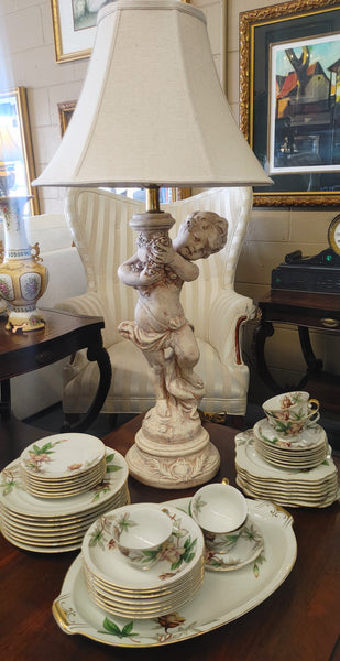 Vintage Cupid Cherub Putti Table Lamp Vanguard Studios