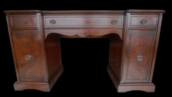 Vintage Mahogany Chippendale Style Sideboard Buffet Console Server