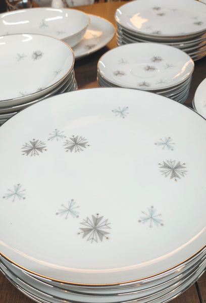Mid Century Atomic Starburst Tableware Sone Japan 55 pcs
