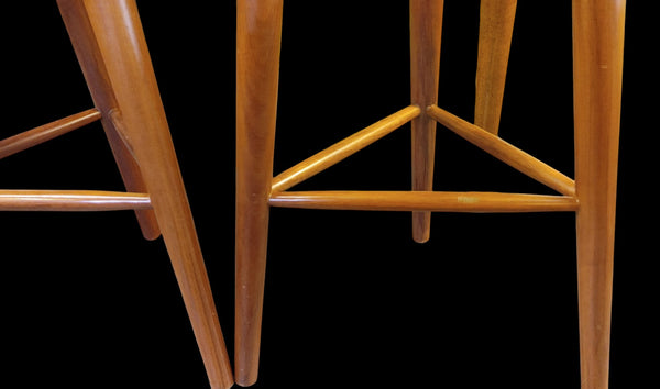 Minimalist Walnut Tam Stools by Peca Estudio Set of 3