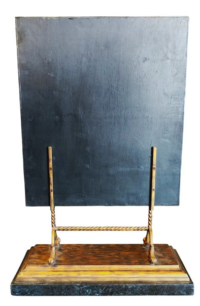 Marble Decorative Fireplace Screen Plaque on Stand