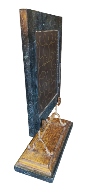 Marble Decorative Fireplace Screen Plaque on Stand
