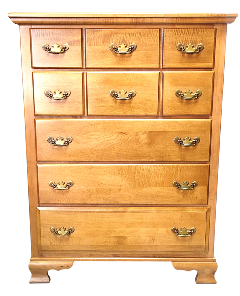 Early American Solid Maple 5-Drawer Chest of Drawers Forest Furniture
