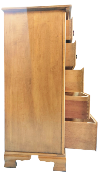 Early American Solid Maple 5-Drawer Chest of Drawers Forest Furniture