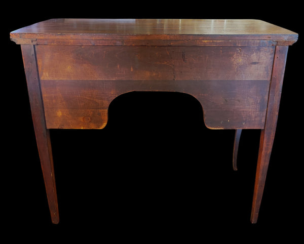 Vintage French Queen Anne Style Mahogany Vanity Writing Desk
