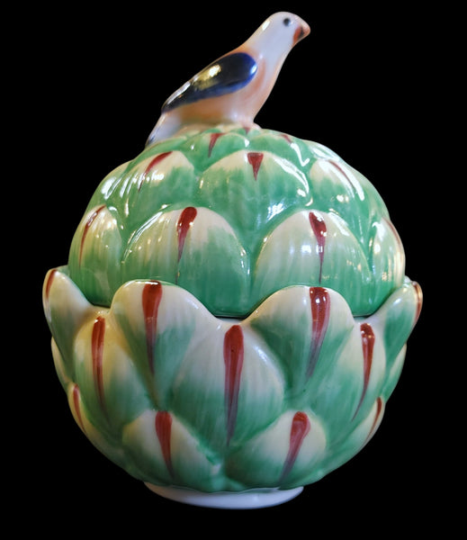 Mottahedeh Artichoke Lidded Trinket Box