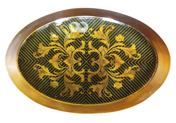Vintage Hollywood Regency Chinoiserie & Faux Bamboo Cocktail Table