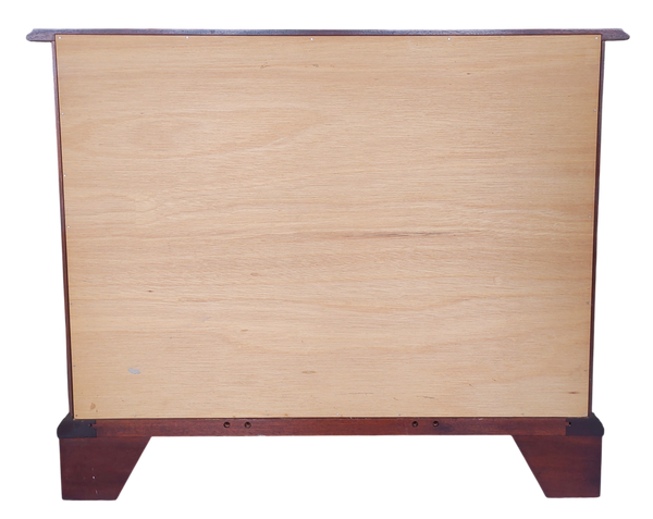 The Bartley Collection Traditional Chippendale Block Front Knee Hole Desk Bureau Entryway Chest