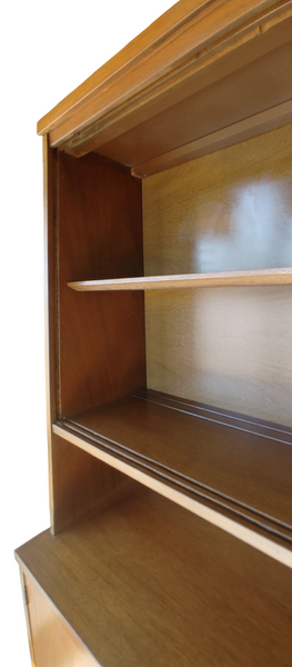 MCM Mid Century Modern China Cabinet Hutch Bookcase Bassett