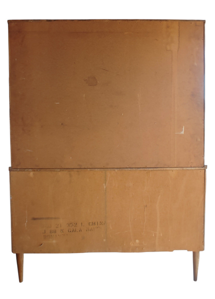 MCM Mid Century Modern China Cabinet Hutch Bookcase Bassett