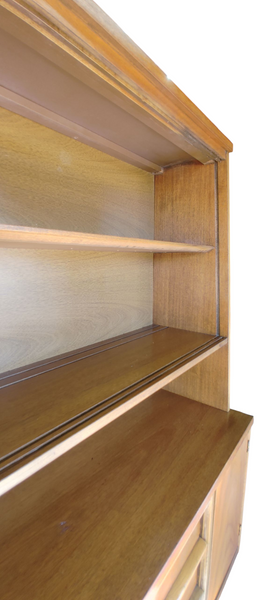 MCM Mid Century Modern China Cabinet Hutch Bookcase Bassett