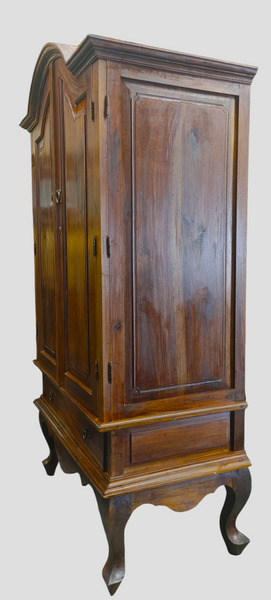 Dutch Colony Style Arch Top 2-Door Wood Amoire