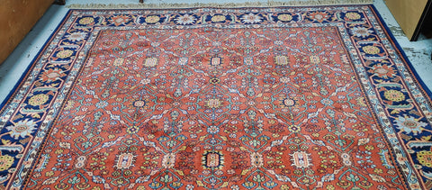 KARASTAN Salmon Navy Oriental Area Rug