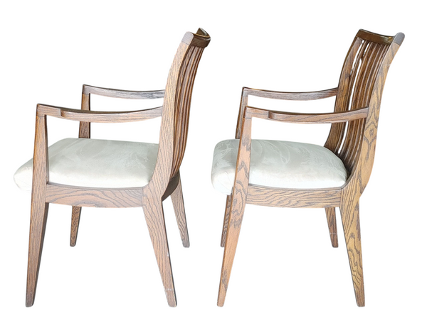 MCM Wood Spindle Back Dining Chairs - Set of 4