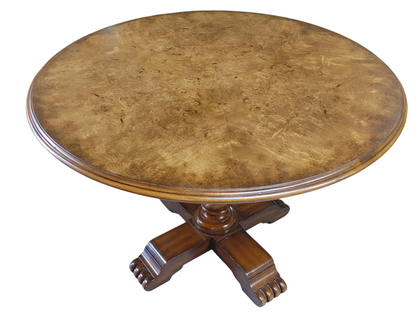 Maitland Smith Round Barley Twist Pedestal Dining Table