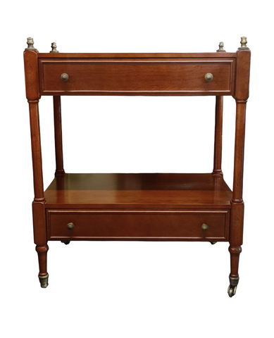 Bombay Company 2 Tier 2 Drawer Console Side End Table
