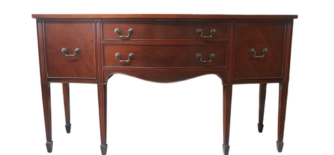 Vintage Mahogany Federal Style Sideboard 66"