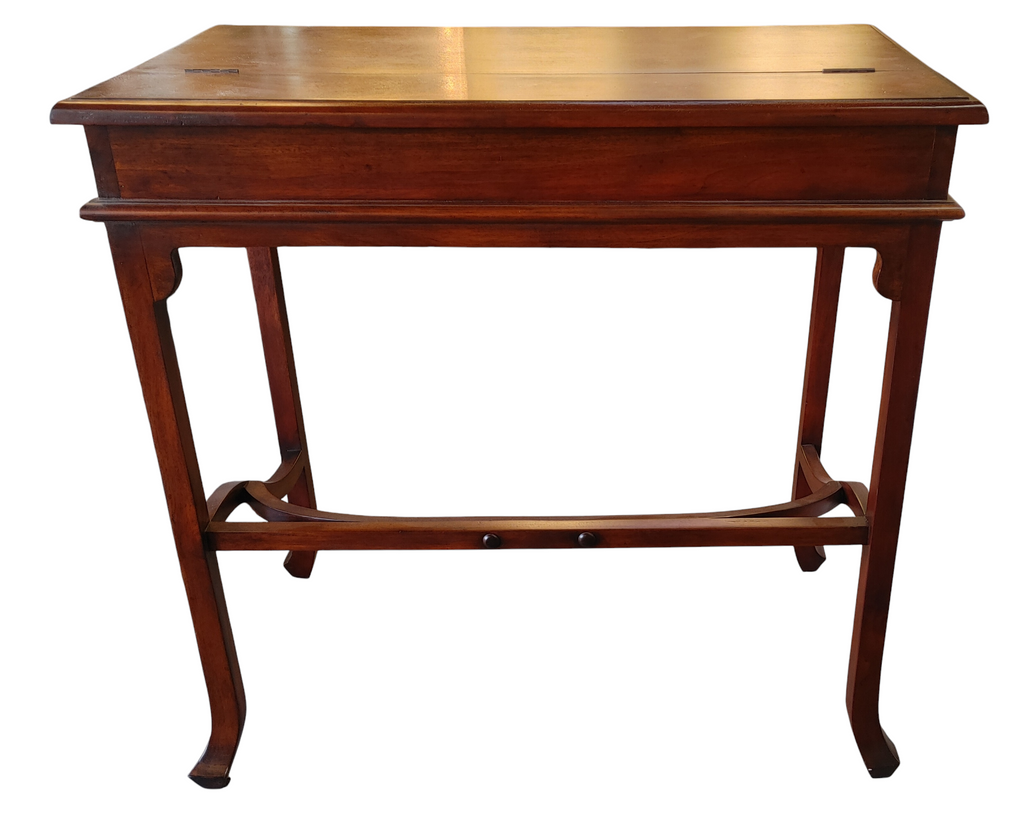 Theodore Alexander Style Military Campaign Style Writing Desk Flip Theodore Alexander Style Military Campaign Style Writing Desk Flip