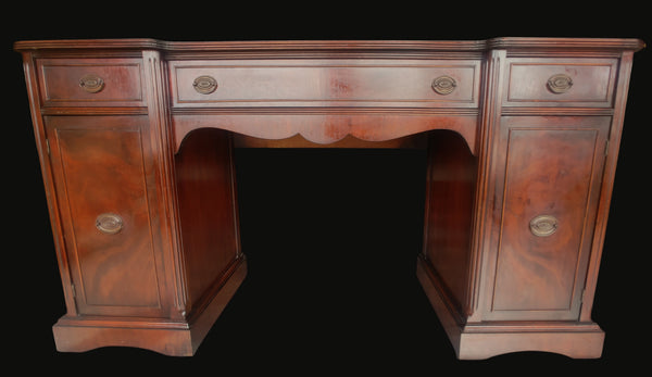 Vintage Mahogany Chippendale Style Sideboard Buffet Console Server
