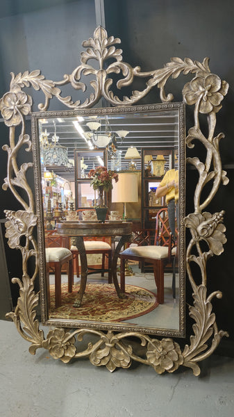 Ornate French Style Floor Mirror