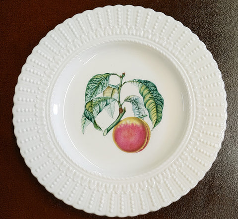 Vintage Royal Cauldon Bristol Ironstone Pourpree tardive" Peach Luncheon Plate