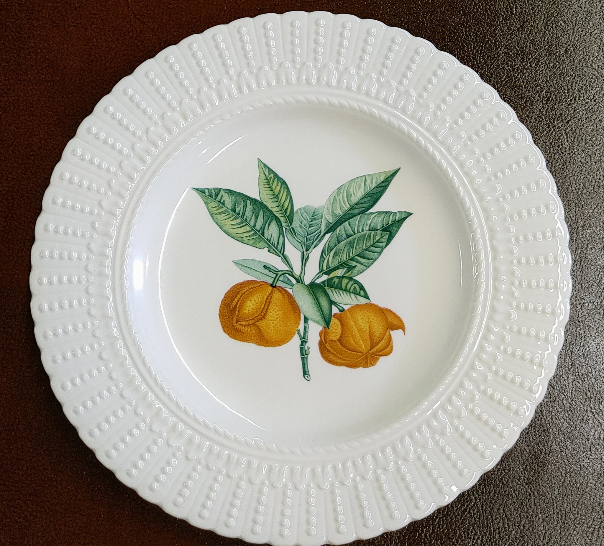 Vintage Royal Cauldon Bigarrade Cornue Bitter Orange Luncheon Plate