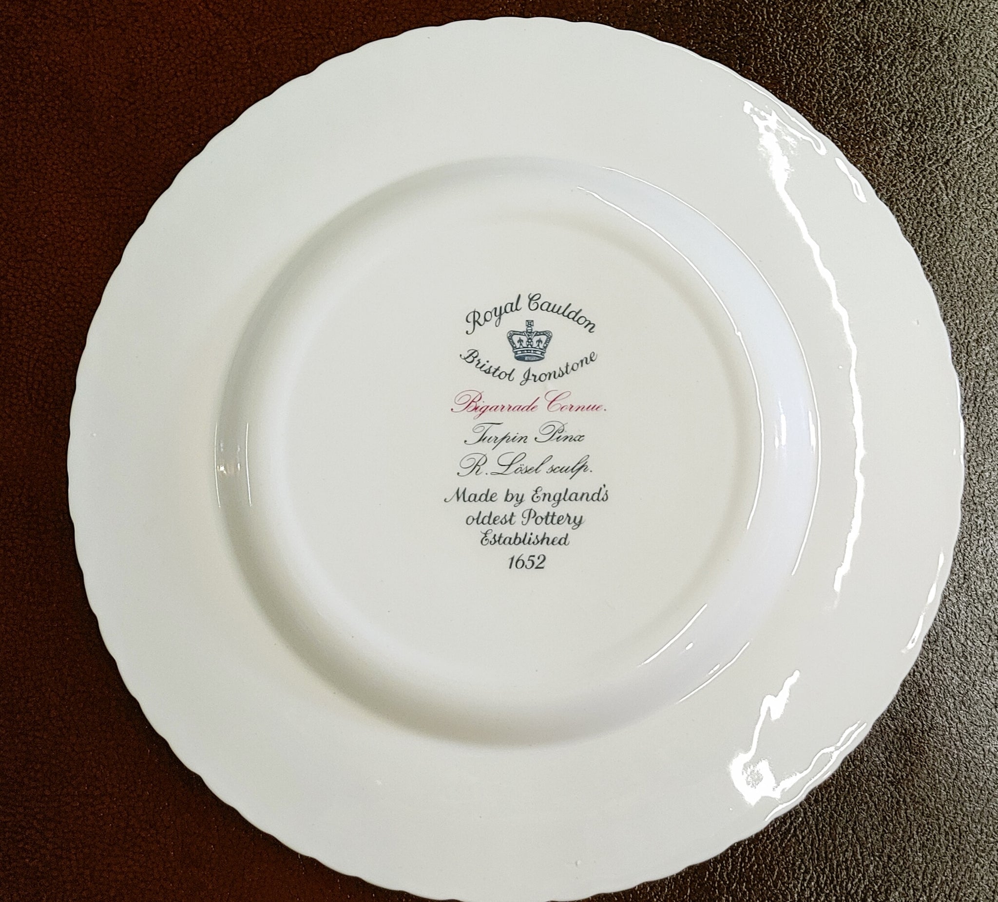 ②MADE IN ENGLAND老舗窯ROYAL CAULDON小鳥mini絵皿 Antique Hand 