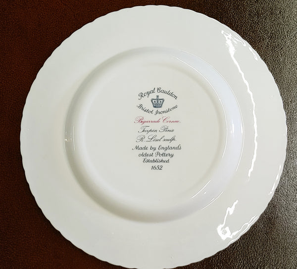 Vintage Royal Cauldon Bigarrade Cornue Bitter Orange Luncheon Plate