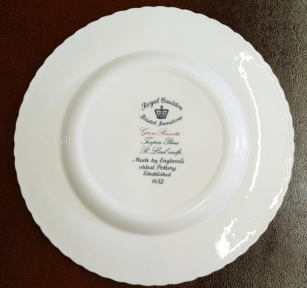 Vintage Royal Cauldon Grosse Reinette Apple Luncheon Plate