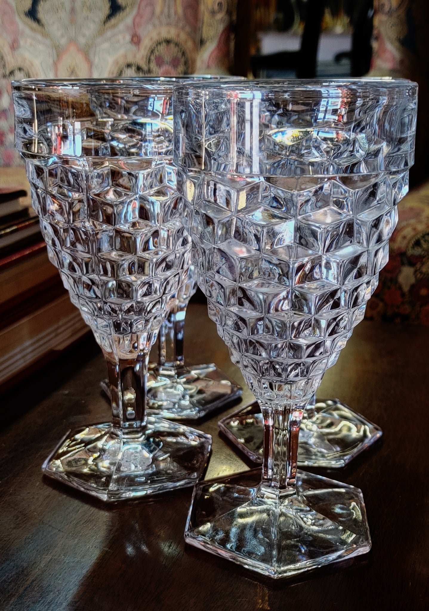 Fostoria American Cubist Water Juice Wine Iced Tea Glass - Set of 4 – ATTIC  FANATIC