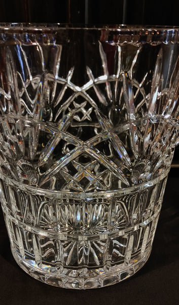 Large Cut Crystal Champagne Ice Bucket Vase